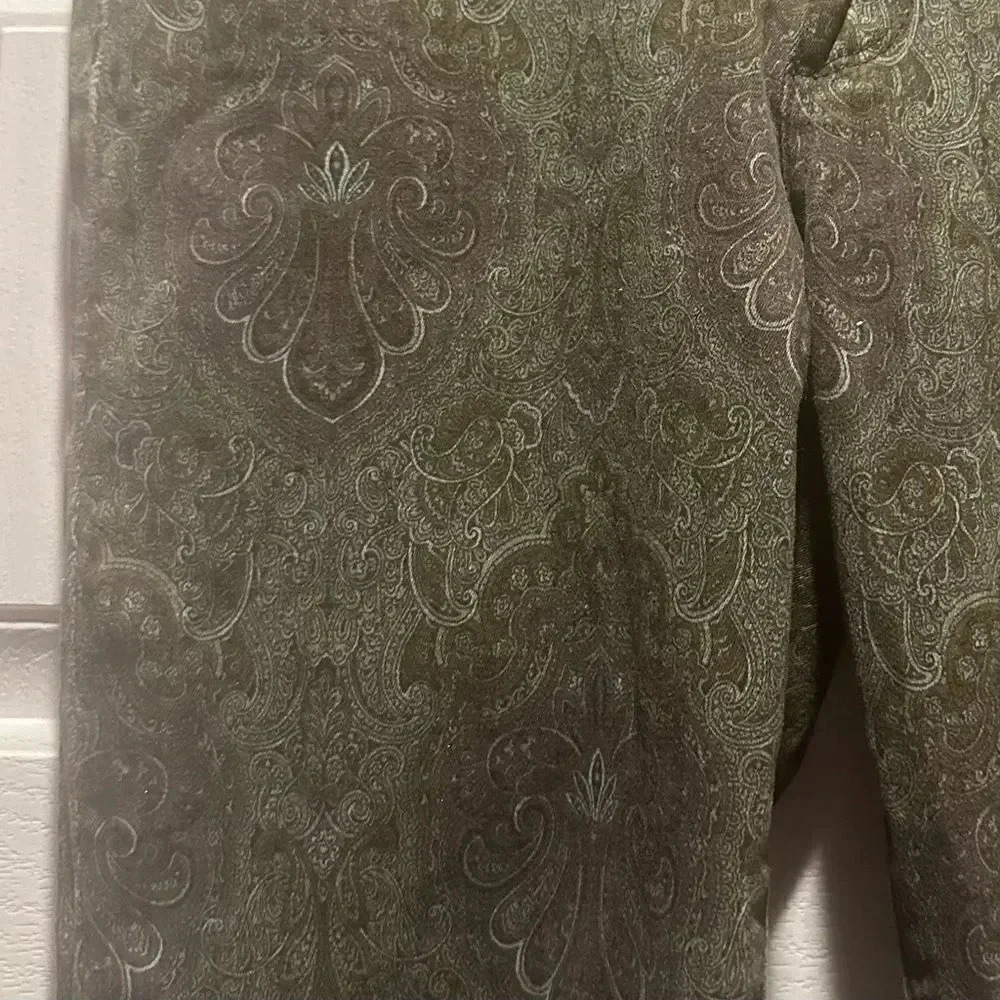 Women’s Paige Jeans Verdugo Ultra Skinny‎ Paisley Print. Size 28. - Picture 9 of 10